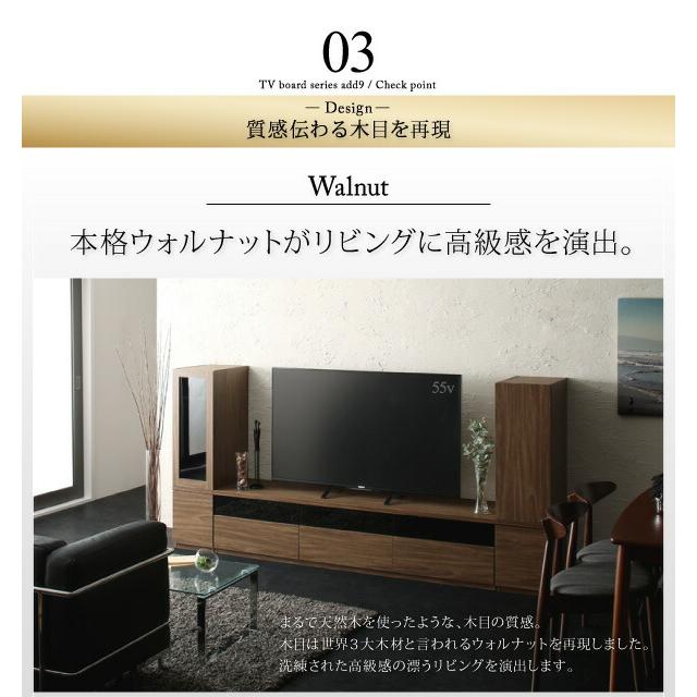 add9 アドナイン 2点セット(テレビボード+キャビネット) 木扉 【すっきり】 幅140