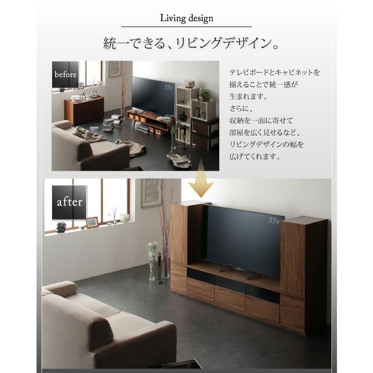 add9 アドナイン 2点セット(テレビボード+キャビネット) 木扉 【すっきり】 幅140
