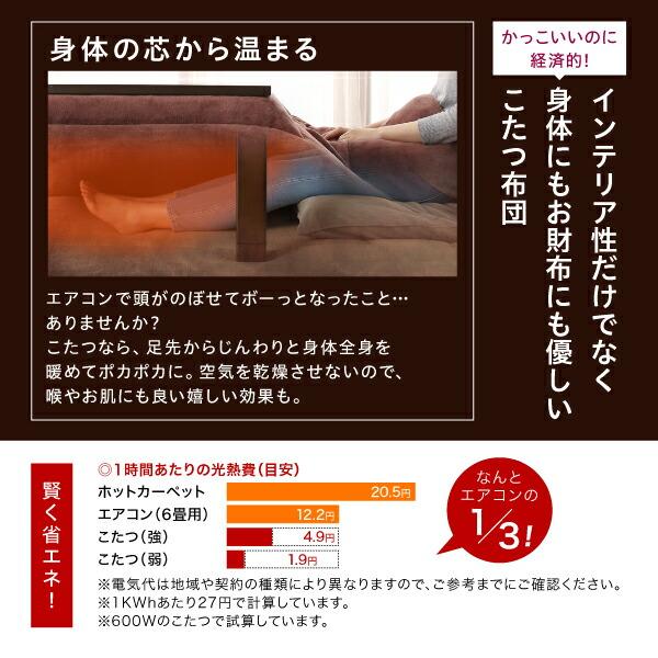 こたつ こたつ布団 おしゃれ ヴィンテージ調 幾何柄織りこた布団 こたつ用掛け布団単品 4尺長方形(80×120cm)天板対応の画像