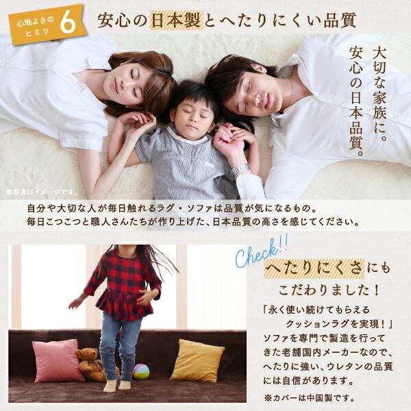 ラグ カバーが洗えて年中清潔 こたつに合わせるマイクロファイバークッションラグ 専用別売品 ラグカバ− 小 200×174_10