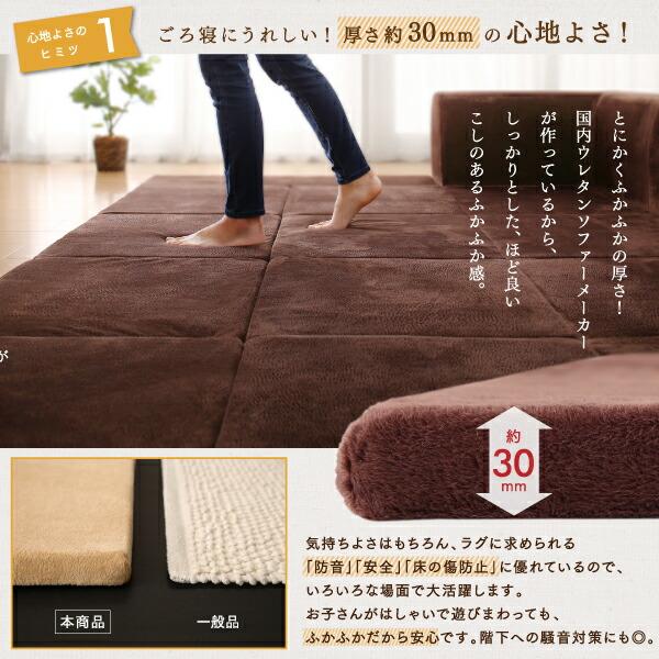 ラグ カバーが洗えて年中清潔 こたつに合わせるマイクロファイバークッションラグ 専用別売品 ラグカバ− 小 200×174_4