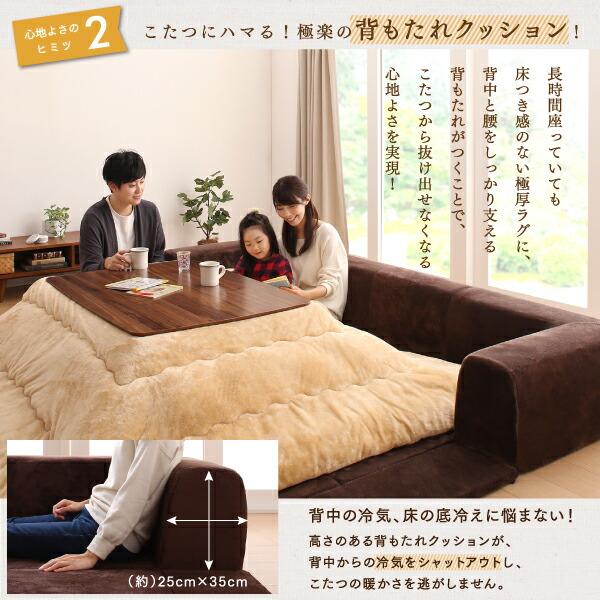 ラグ カバーが洗えて年中清潔 こたつに合わせるマイクロファイバークッションラグ 専用別売品 ラグカバ− 小 200×174_5