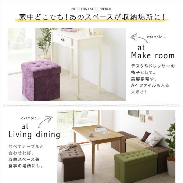 20色展開 リビングダイニング玄関 収納スツールベンチ ベンチ