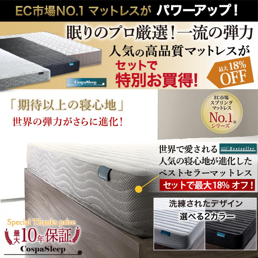 お客様組立 ベッド 棚コンセント 収納付き Ever X エヴァー お客様組立 ベッド 棚コンセント 収納付き Ever X エヴァー