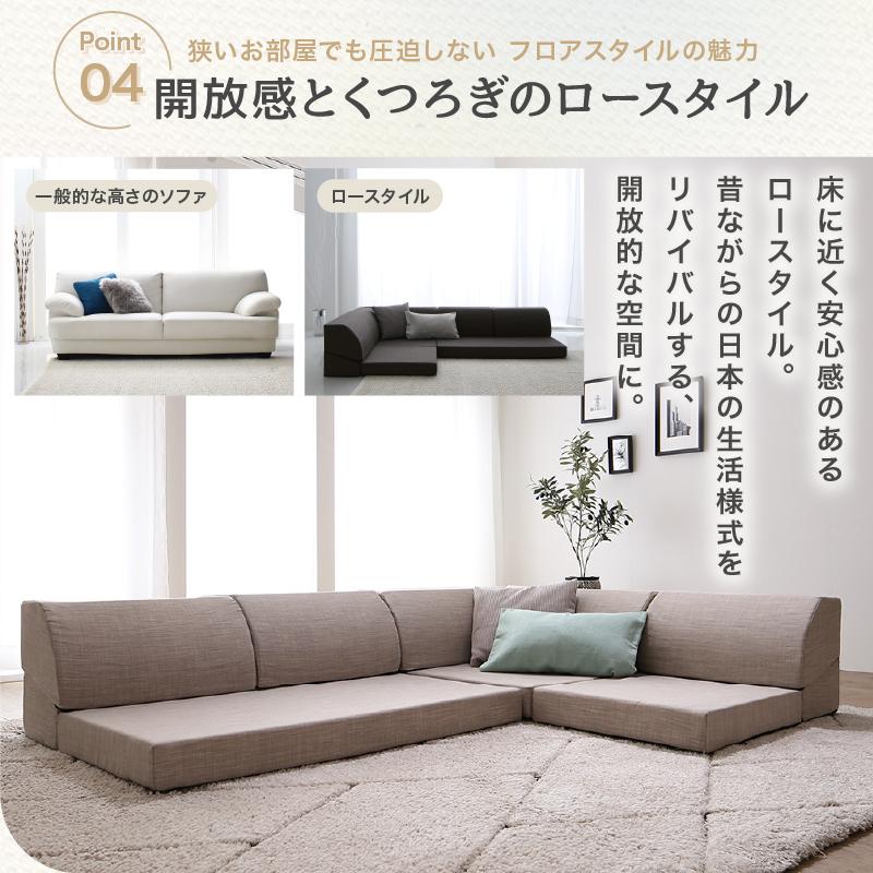 岩附 フロアコーナーソファ3点セット - 通販 | 家具とインテリアの通販 