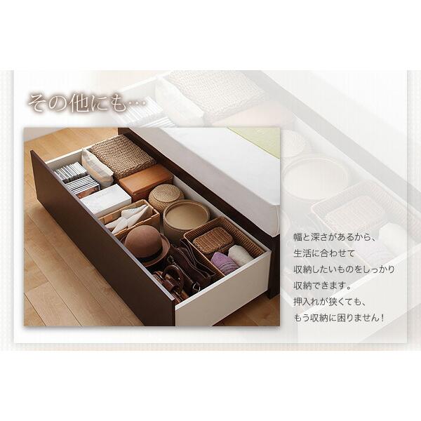 収納付きベッド シングルベッド セミダブルベッド 収納 収納付き 収納ベッド 大容量 収納ボックス 布団 敷き布団 ベッドフレームのみ セミダブル 組立設置付_6