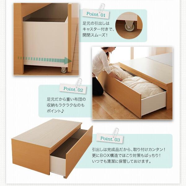 収納付きベッド シングルベッド セミダブルベッド 収納 収納付き 収納ベッド 大容量 収納ボックス 布団 敷き布団 ベッドフレームのみ セミダブル 組立設置付_9