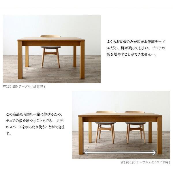 最大205cm 3段階伸縮 ワイドサイズデザイン ダイニング BELONG ビロング 8点セット(テーブル+チェア6脚+ベンチ1脚) 【レーナ】 W145-205