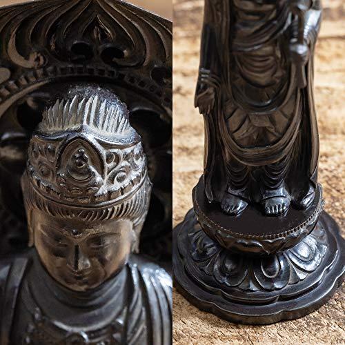 仏像 聖観音菩薩 16cm （古美茶） 仏師：牧田秀雲 原型＿『天台宗