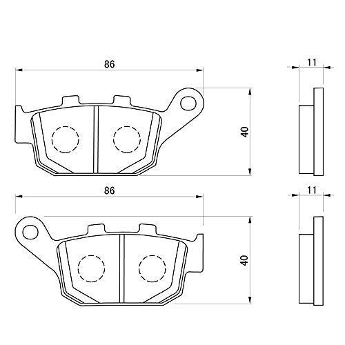 デイトナ バイク用 ブレーキパッド ゴールデンパッドX(シンタードメタルパッド) レブル1100(21) NC750S/X (14-21) レブル50｜shiningtoday｜02