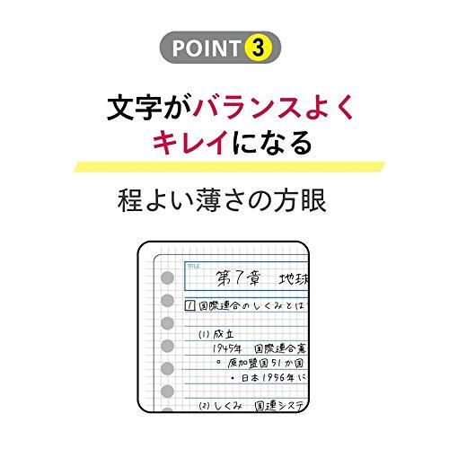 マルマン スマートレビュー B5ルーズリーフ サポート罫 39行 50枚 6mm L1247 10冊組み｜shiningtoday｜08