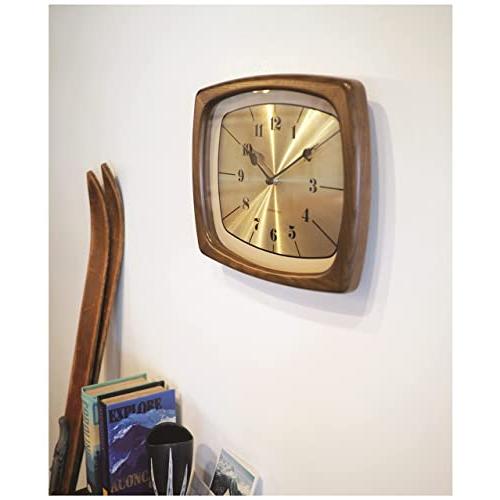 INTERFORM　INC.　インターフォルム　壁掛け時計　ウッドフレーム　北欧　掛け時計　見やすい　Enoch　イーノク　シンプル　レトロ　ライトブ