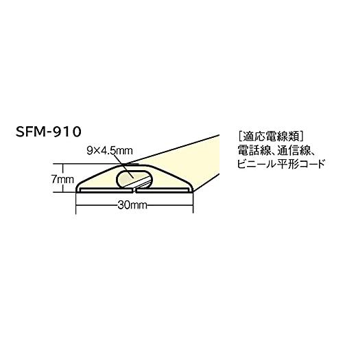 デンサン くるくるソフトモール 床用 ケーブル保護 SFM-910SBG｜shiningtoday｜03
