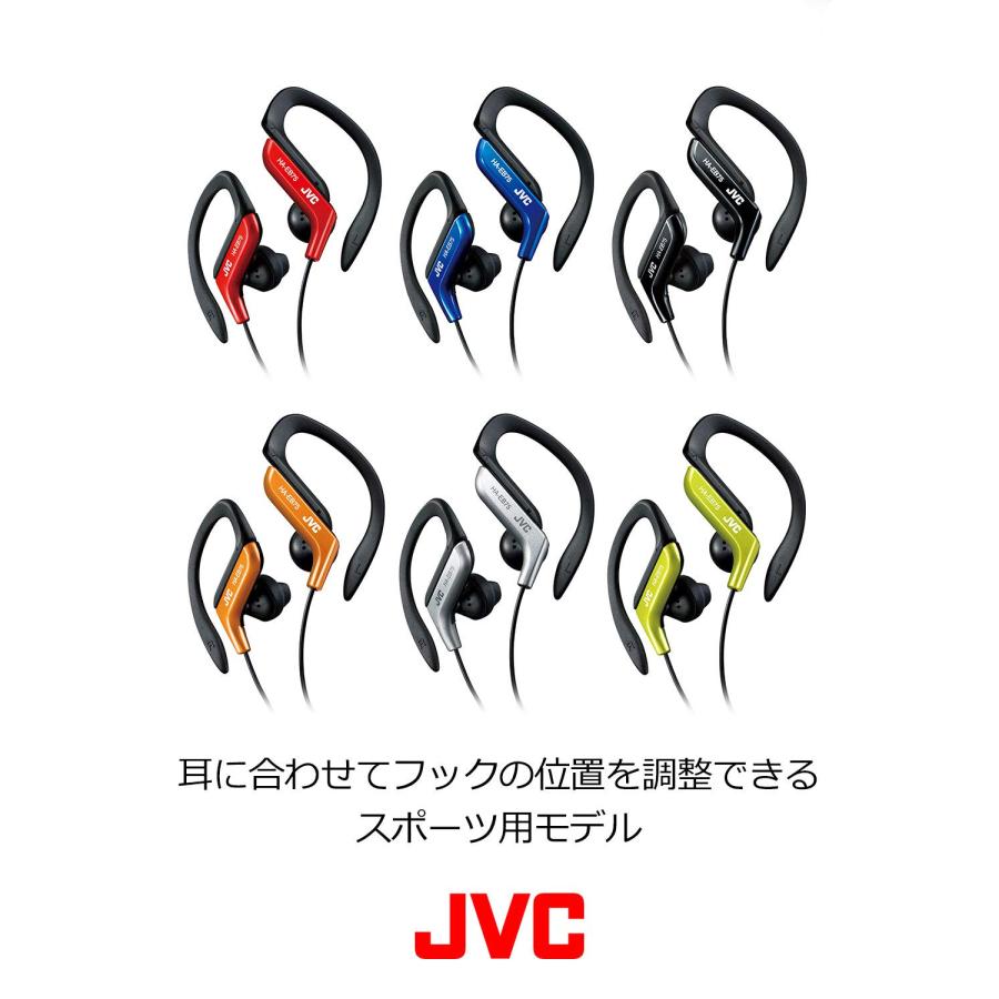 JVCケンウッド JVC HA-EB75-A イヤホン 耳掛け式 防滴仕様 スポーツ用 ブルー｜shiningtoday｜02