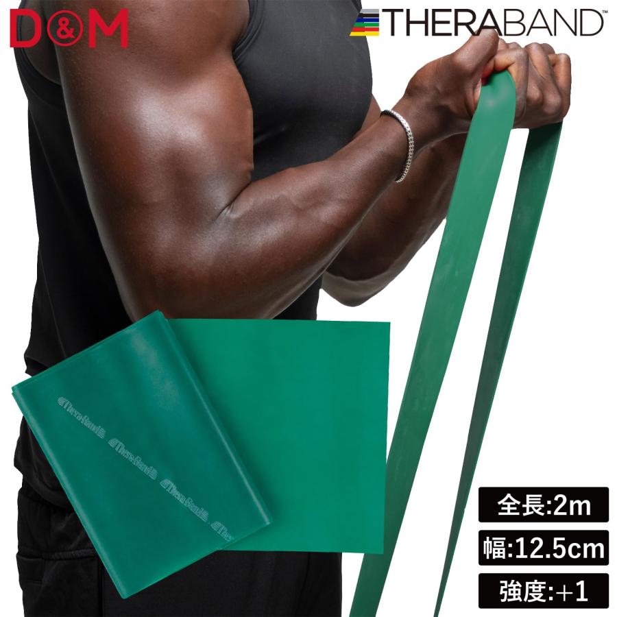 セラバンド トレーニングバンド トレーニングチューブ バンドタイプ 緑