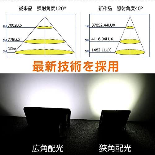 グッド・グッズ 100W フラッドライト 狭角40° 投光器 屋外 昼光色 作業灯 IP66 防水 LEDライト ワークライト 高輝度 省エネ広角照明｜shiningtoday｜04