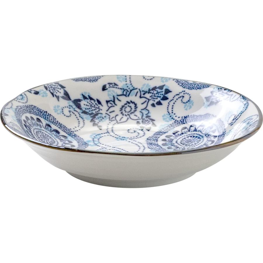 新品2枚セット　美濃焼 　紺青　20.5cmクープ  大輪菊 新品2枚セット 美濃焼 紺青 20.5cmクープ 大輪菊 - メルカリ