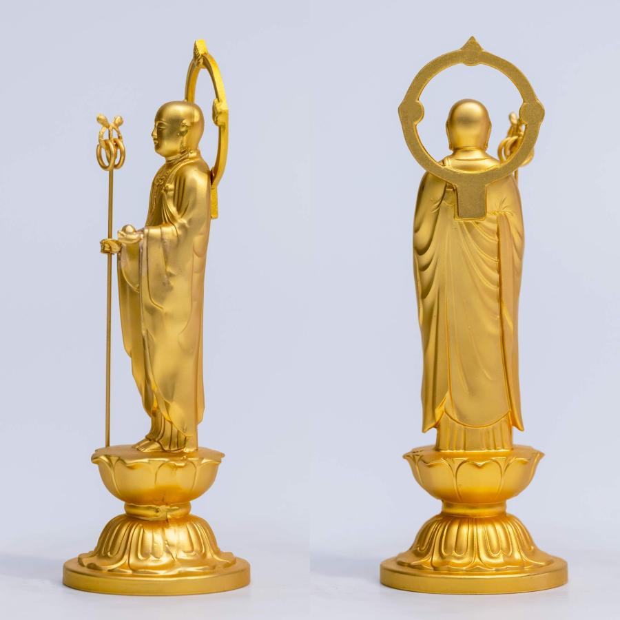 仏像 地蔵菩薩 10.5cm(金メッキ/24金) 仏師：牧田秀雲 原型＿『安産
