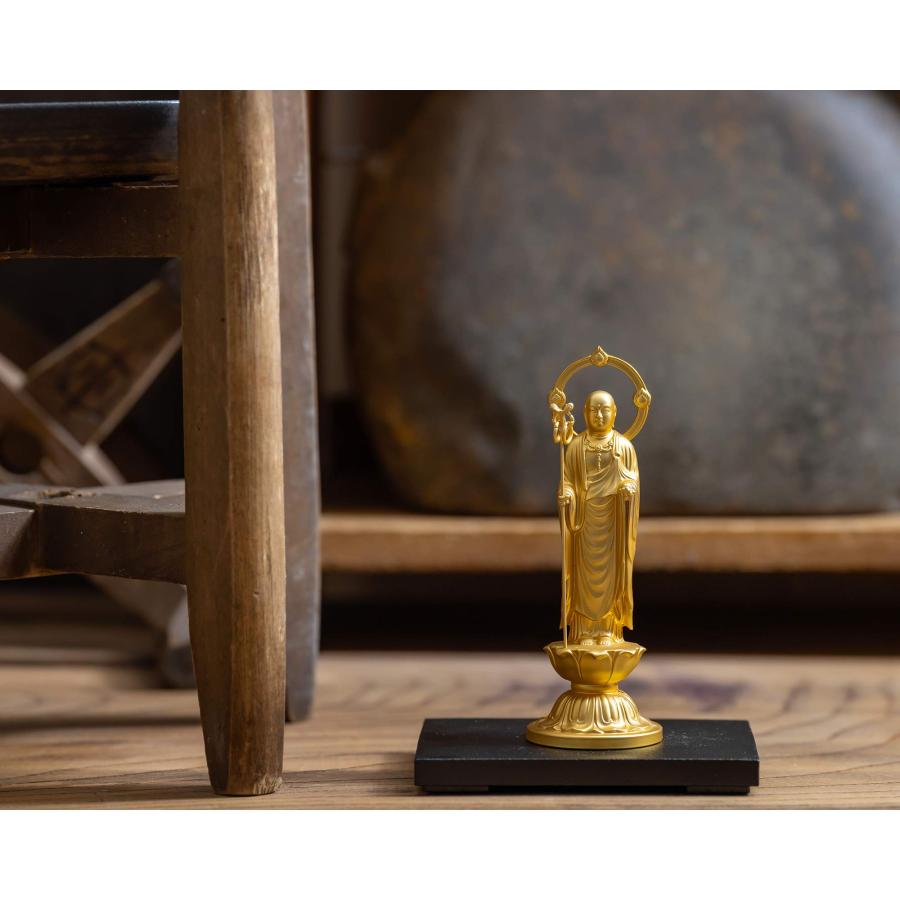 仏像 地蔵菩薩 10.5cm(金メッキ/24金) 仏師：牧田秀雲 原型＿『安産