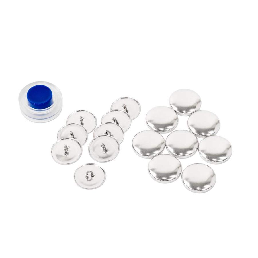 くるみボタンキット 打ち具付き 足付タイプ (22mm 8組入 × 2パッケージ