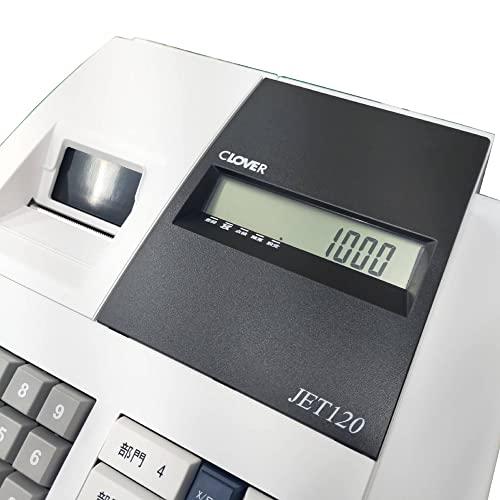 クローバー電子　 4部門 キャッシュレジスター　JET120 JET120 クローバー電子 普通紙タイプ 4部門 キャッシュ