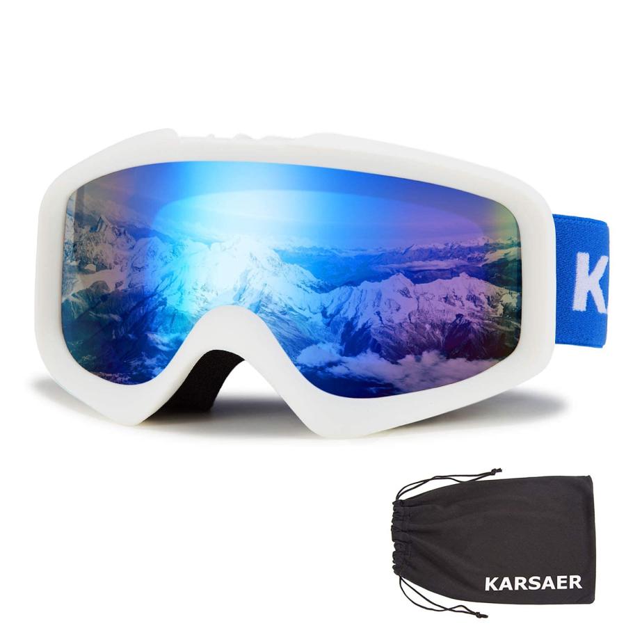 Karsaer] スノーボード スキー ゴーグル レディース 眼鏡対応 防風