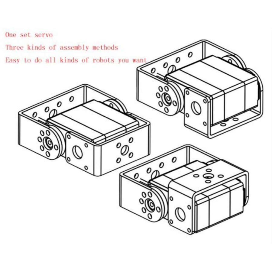 25Kg二軸サーボ 教育娯楽ロボットサーボ スマートロボットサーボ