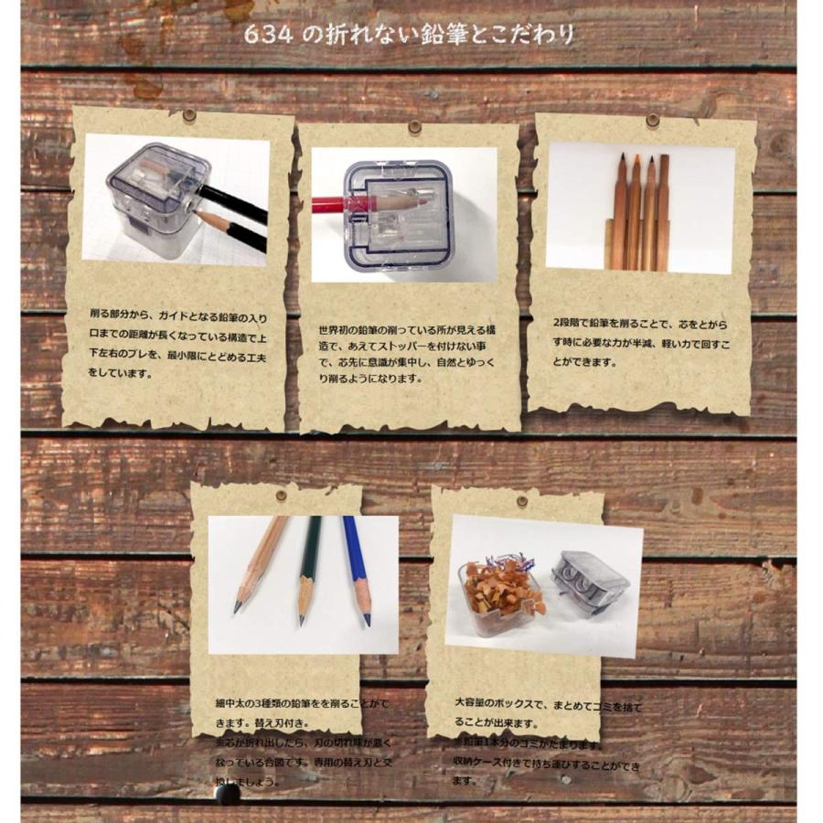 北星鉛筆 鉛筆削り 日本式鉛筆削り634 単品 No.63402 : Shining Today