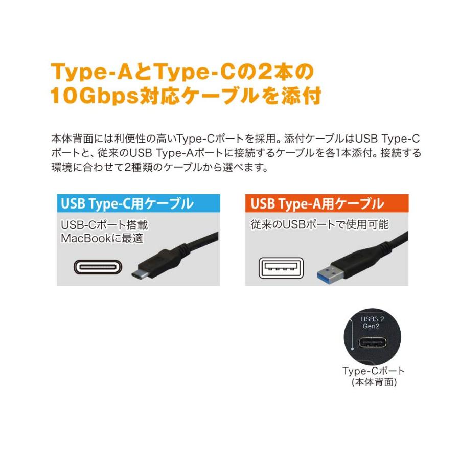 ラトックシステム USB3.2 Gen2 RAIDケース(2.5インチHDD/SSD 2台用・10Gbps対応) RS-EC22-U31RA｜shiningtoday｜06