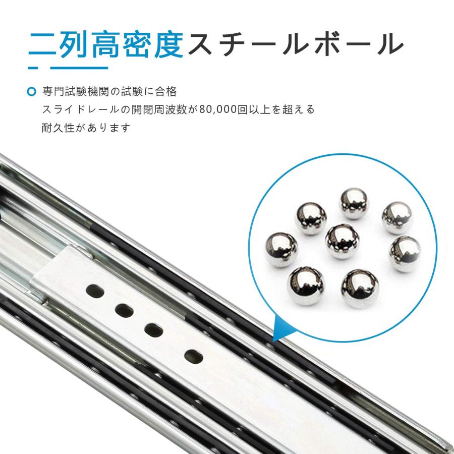 SHUHANG 超重量用スライドレール ロック付き 1200mm 3段引 横付 SHUHANG 超重量用スライドレール ロック付き 1200mm 3段引 横付