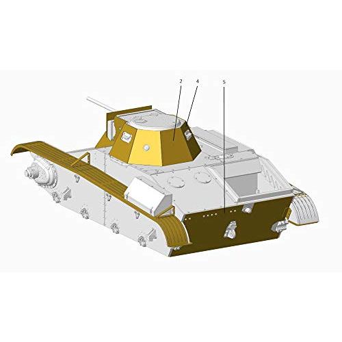 エース 1/72 T-60 軽戦車用 エッチング増加装甲 (ACE用) プラモデル用パーツ UAE7268｜shiningtoday｜03