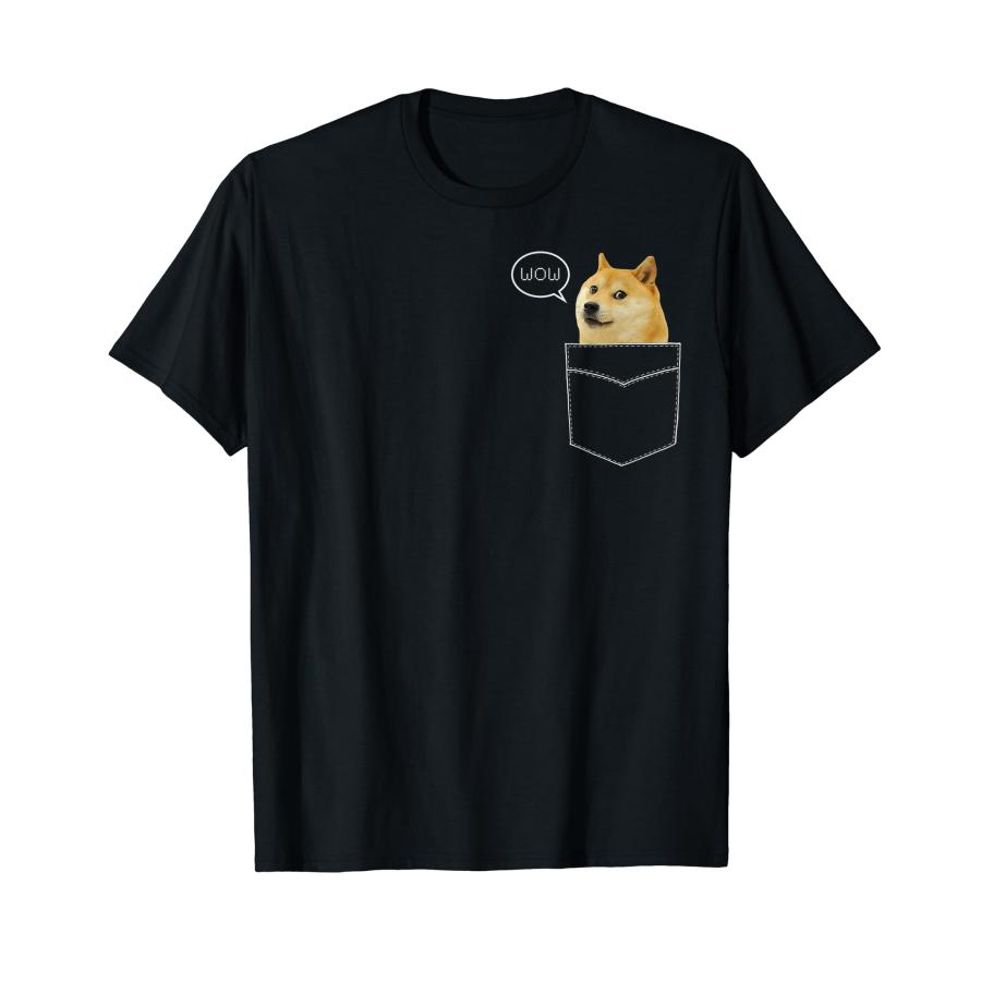 柴犬 Tシャツ ポケットドージ Such Wow Dank Pixel かわいい犬 T