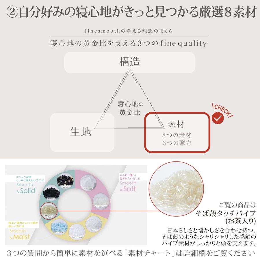 nishikawa 【 西川 】 そば殻タッチパイプ(お茶入り) 枕 高さ(ふつう