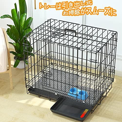 ペットケージ 折り畳み式 持ち手付き 猫ケージ 犬ケージ 小中型犬用 猫