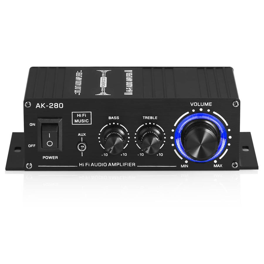 家庭/車用 小型 Mini ステレオ アンプ デジタルパワーアンプ40W×2 高音
