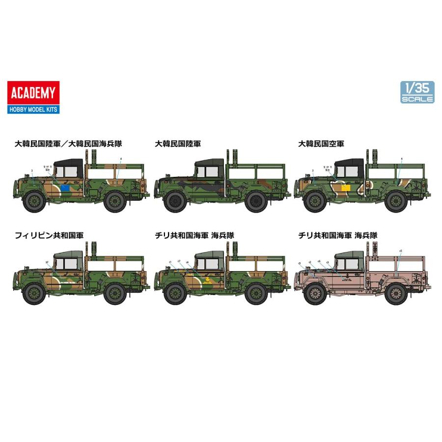 1/35韓国軍海兵隊K311A1完成品 アカデミー(Academy) 1/35 韓国軍 K311A1 カーゴトラック プラモデル