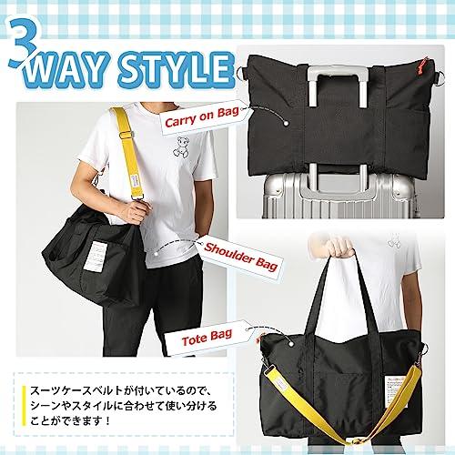 Glowave 旅行バッグ 防水 3WAY キャリーバッグ ボストンバッグ 35L大