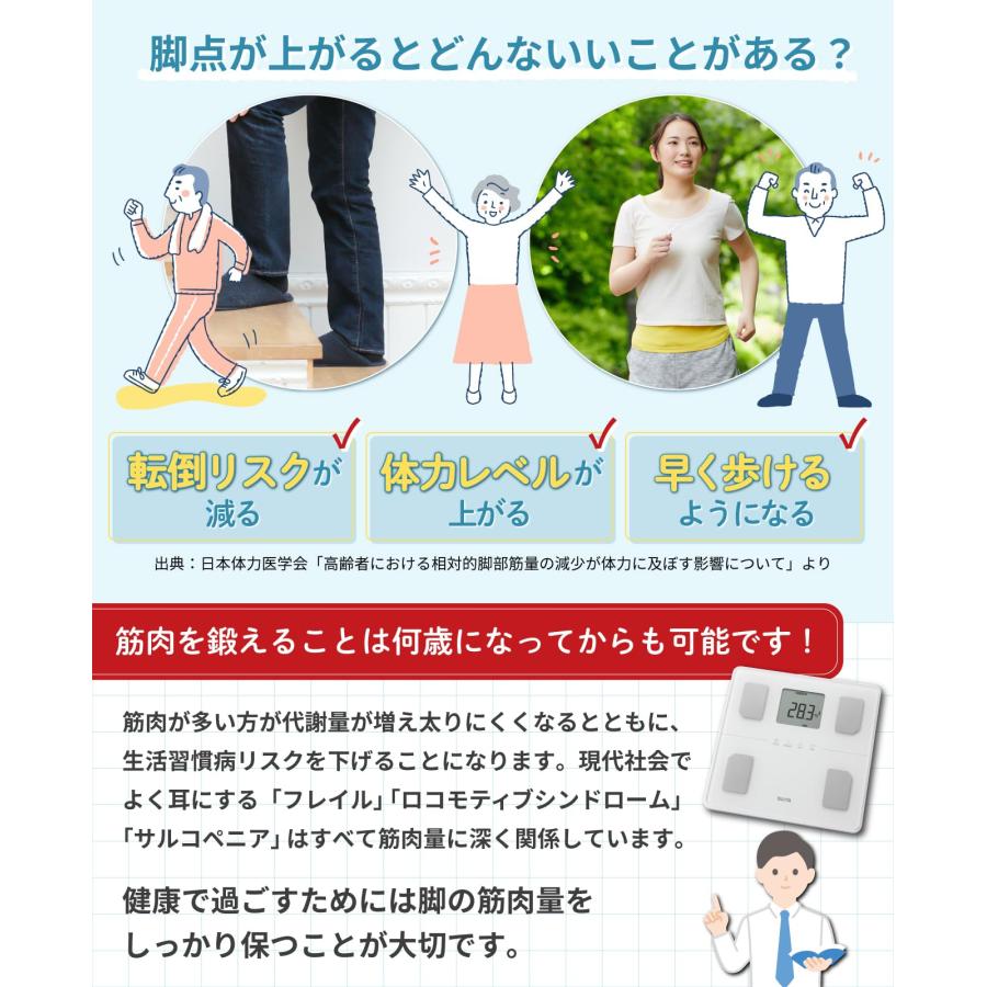 タニタ 体重計 体組成計【業界初 脚点判定（体重を支える足の筋肉量を