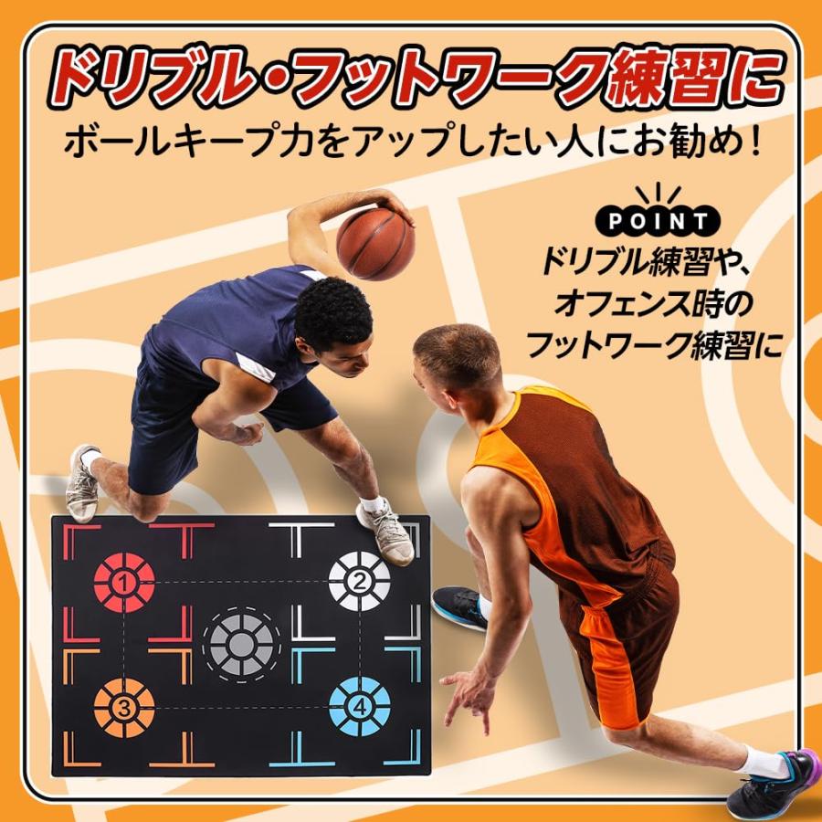 【トレーニング 動画付き】 バスケ トレーニング マット 練習 バスケットボール 器具 グッズ ドリブル練習 室内 |  | 01