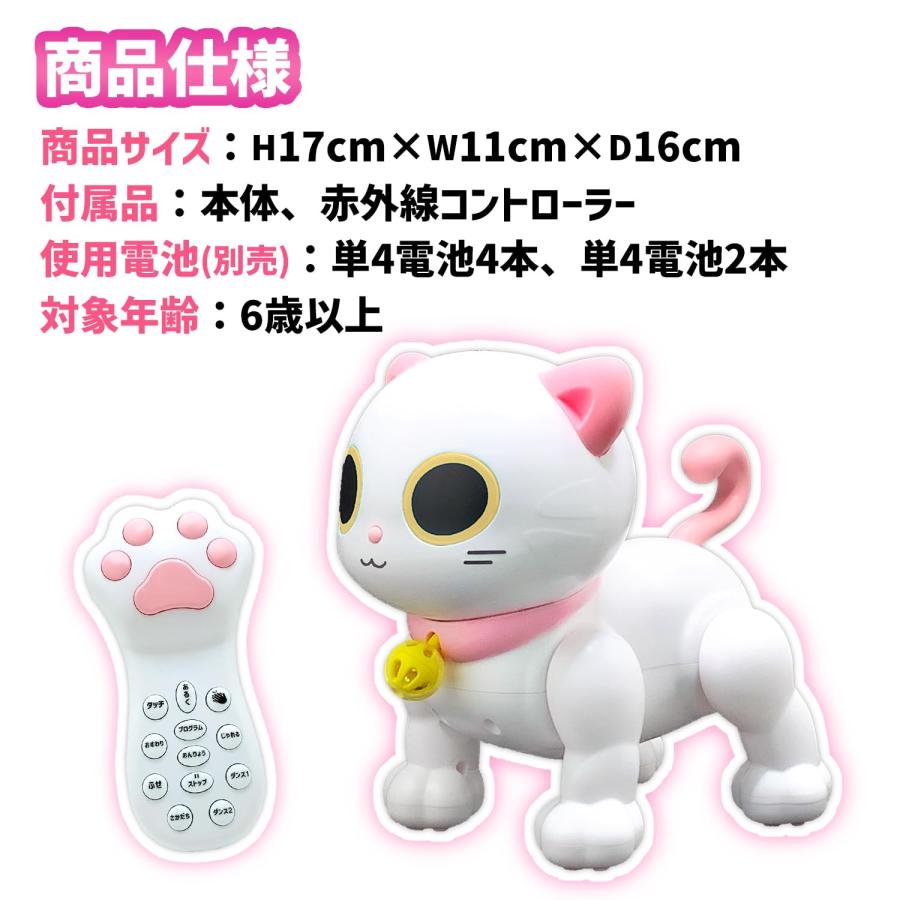 TKSK] ロボキャッティ フレンドリーシロ キュートな動きを記憶させる
