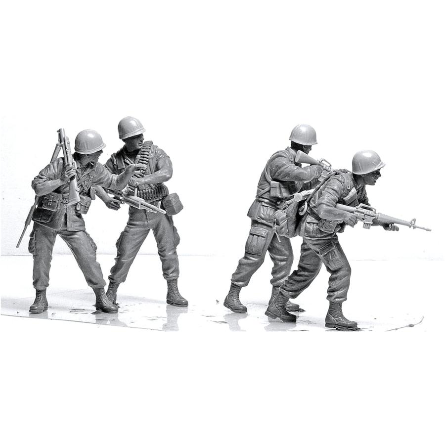 マスターボックス 1/35 アメリカ ベトナム戦兵士4体 ジャングル