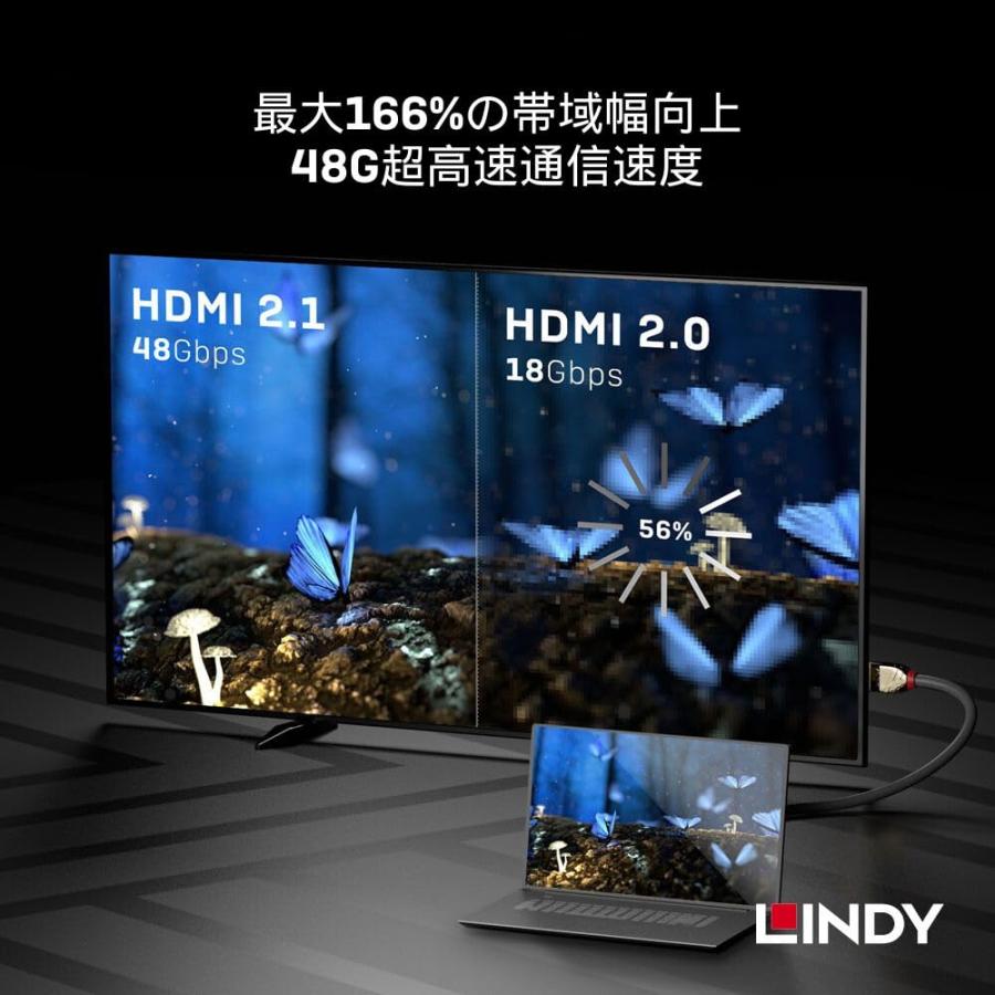 LINDY 3m GOLD LINE HDMI 2.1 Type-Aケーブル(型番:37603)