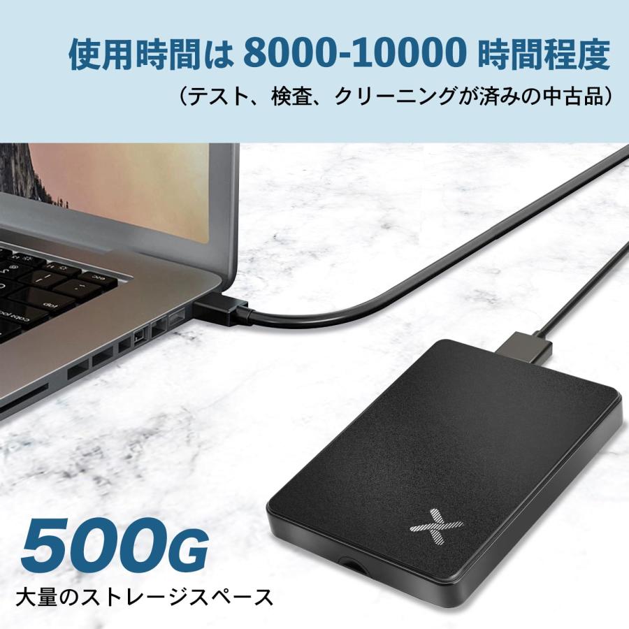 整備済み品】ポータブルハードディスク 2.5インチ USB3.0