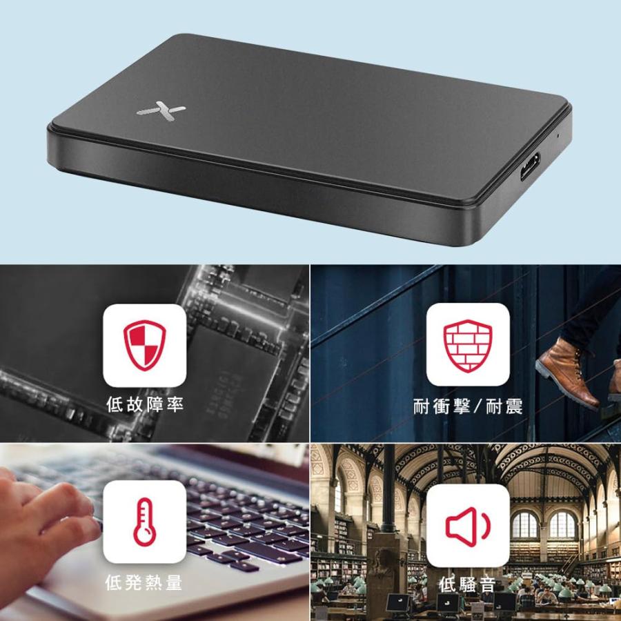 整備済み品】ポータブルハードディスク 2.5インチ USB3.0