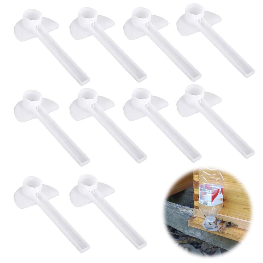 PAVIKE 養蜂用 巣門挿入式 ビーフィーダー 蜜蜂給餌器 給餌器 10個