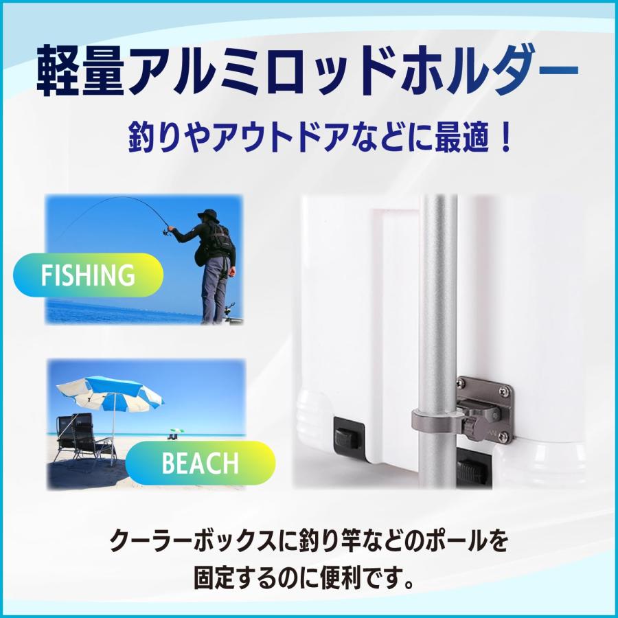 UB-Lab. クーラーボックス ロッドホルダー ロッドスタンド 釣り 竿受け