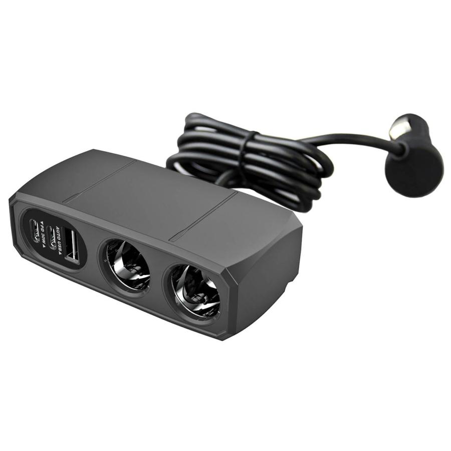 カシムラ USB PD30W対応の増設ソケット 2連セパレートソケット カシムラ USB PD30W対応の増設ソケット 2連セパレートソケット
