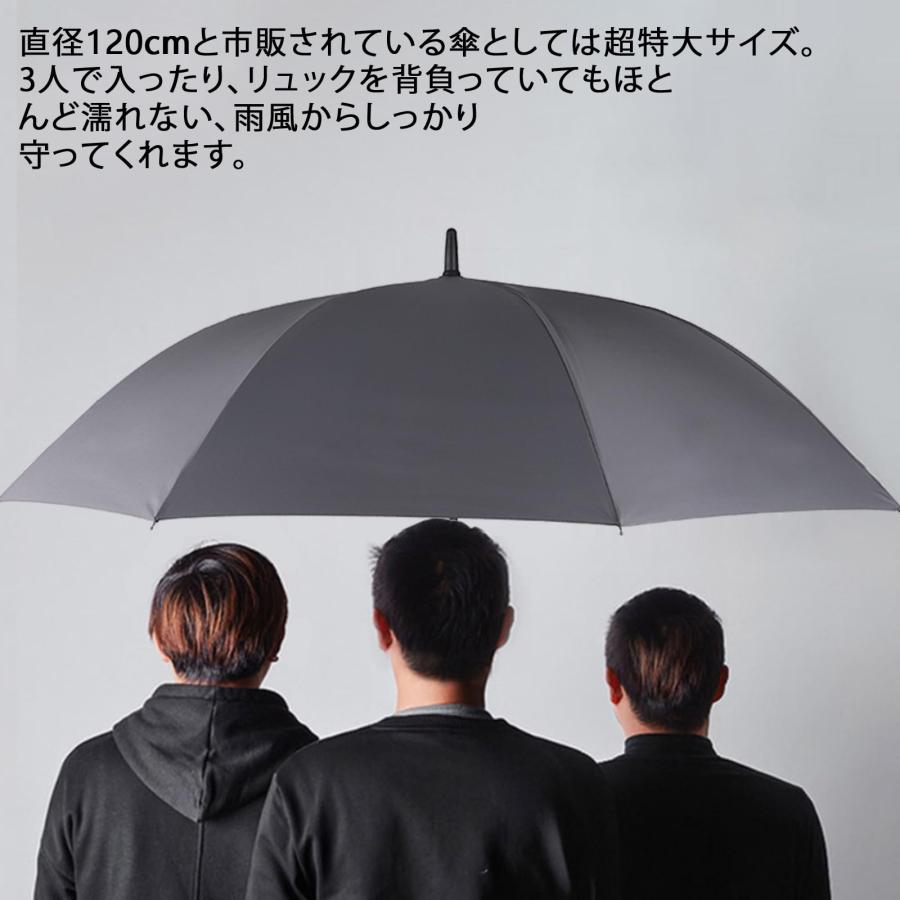 【色: ネイビー+ブラック】【大きな荷物も濡れない大判長傘】Zruier 傘 長 大きな荷物も濡れない大判長傘】Zruier 傘 メンズ レディース 長傘