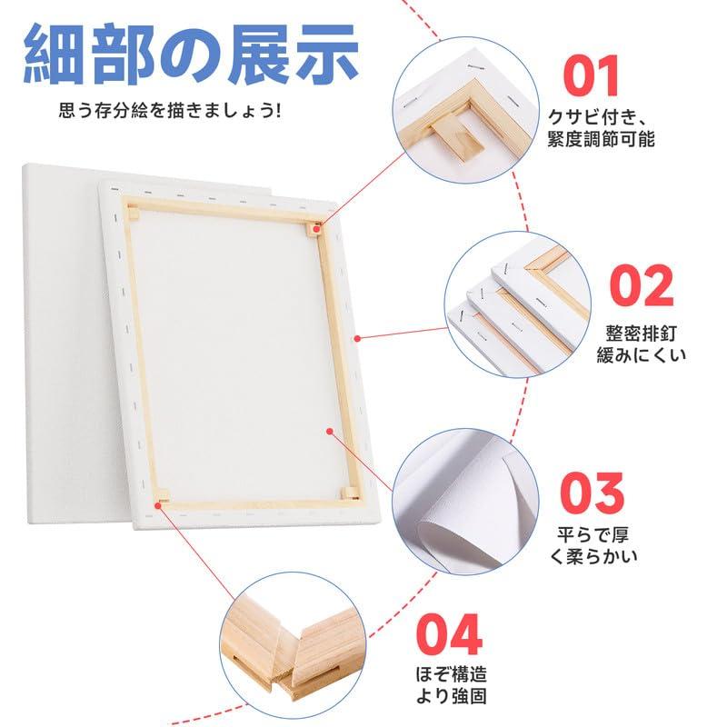HANSILK キャンバス 張りキャンバス キャンバスボード F30 913mmx727mm