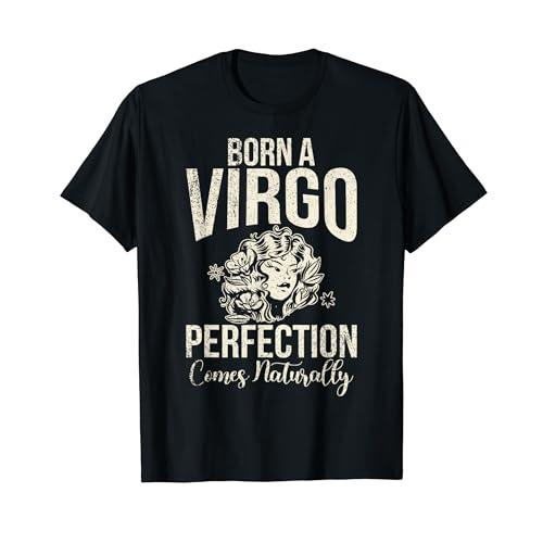 Born a Virgo Perfection come natural Tシャツ : Shining Today 